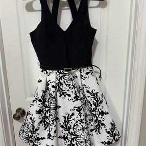 Chic Black and White Dress